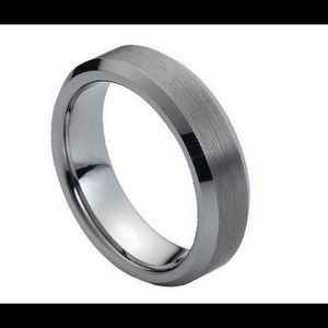 6mm tungsten carbide wedding band